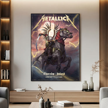 Metallica M72 World Tour Chorzow Poland May 19 2026 Stadion Slaski horseman poster canvas wall art