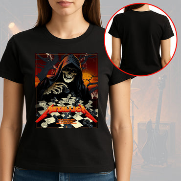Metallica M72 World Tour Frankfurt Germany May 22 and 24 2026 Deutsche Bank Park grim reaper chess black graphic T-shirt