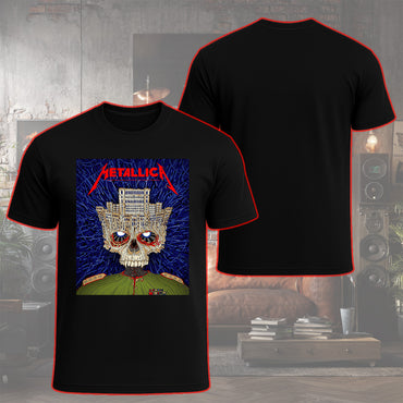 Metallica M72 World Tour Bucharest Romania May 13 2026 Arena Nationala skull black graphic T-shirt