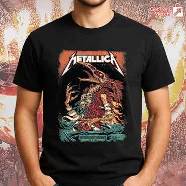 Metallica Concert Tour M72 World Tour May 7, 2025 Blacksburg, VA Firebeast Skullchain Official Band T-Shirt - Get Trend Merch
