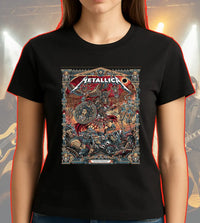 Metallica M72 World Tour Athens Greece May 9 2026 Olympic Stadium black graphic T-shirt with poster art design
