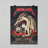 Metallica M72 World Tour Chorzow Poland May 19 2026 Stadion Slaski dragon fire poster canvas wall art