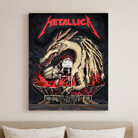 Metallica M72 World Tour Chorzow Poland May 19 2026 Stadion Slaski dragon fire poster canvas wall art