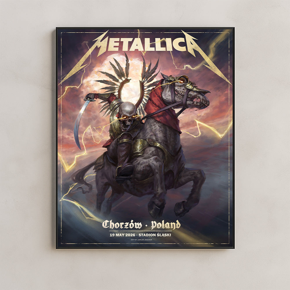 Metallica M72 World Tour Chorzow Poland May 19 2026 Stadion Slaski horseman poster canvas wall art