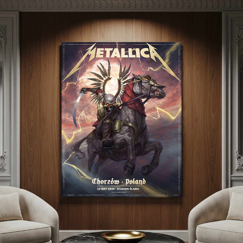 Metallica M72 World Tour Chorzow Poland May 19 2026 Stadion Slaski horseman poster canvas wall art