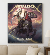 Metallica M72 World Tour Chorzow Poland May 19 2026 Stadion Slaski horseman poster canvas wall art