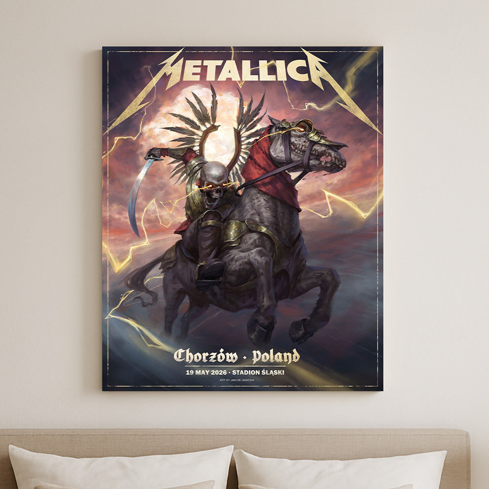 Metallica M72 World Tour Chorzow Poland May 19 2026 Stadion Slaski horseman poster canvas wall art