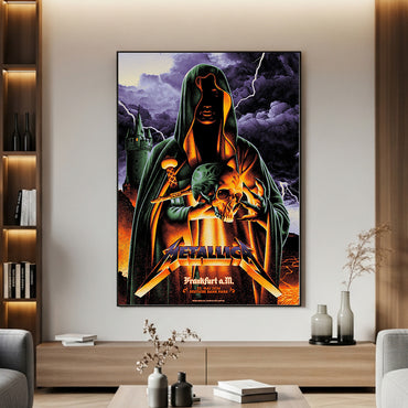 Metallica M72 World Tour Frankfurt Germany May 22 2026 Deutsche Bank Park hooded skull poster canvas wall art