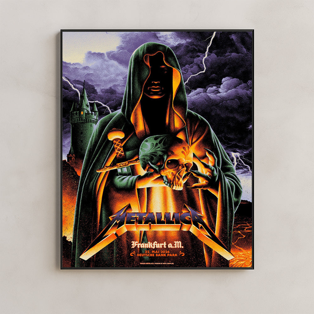 Metallica M72 World Tour Frankfurt Germany May 22 2026 Deutsche Bank Park hooded skull poster canvas wall art
