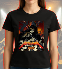 Metallica M72 World Tour Frankfurt Germany May 22 and 24 2026 Deutsche Bank Park grim reaper chess black graphic T-shirt