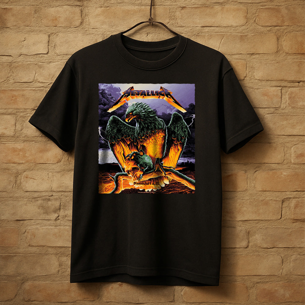Metallica M72 World Tour Frankfurt Germany May 24 2026 Deutsche Bank Park eagle skull black graphic T-shirt