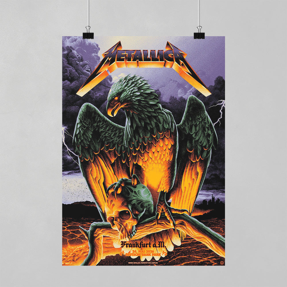 Metallica M72 World Tour Frankfurt Germany May 24 2026 Deutsche Bank Park eagle skull poster canvas wall art