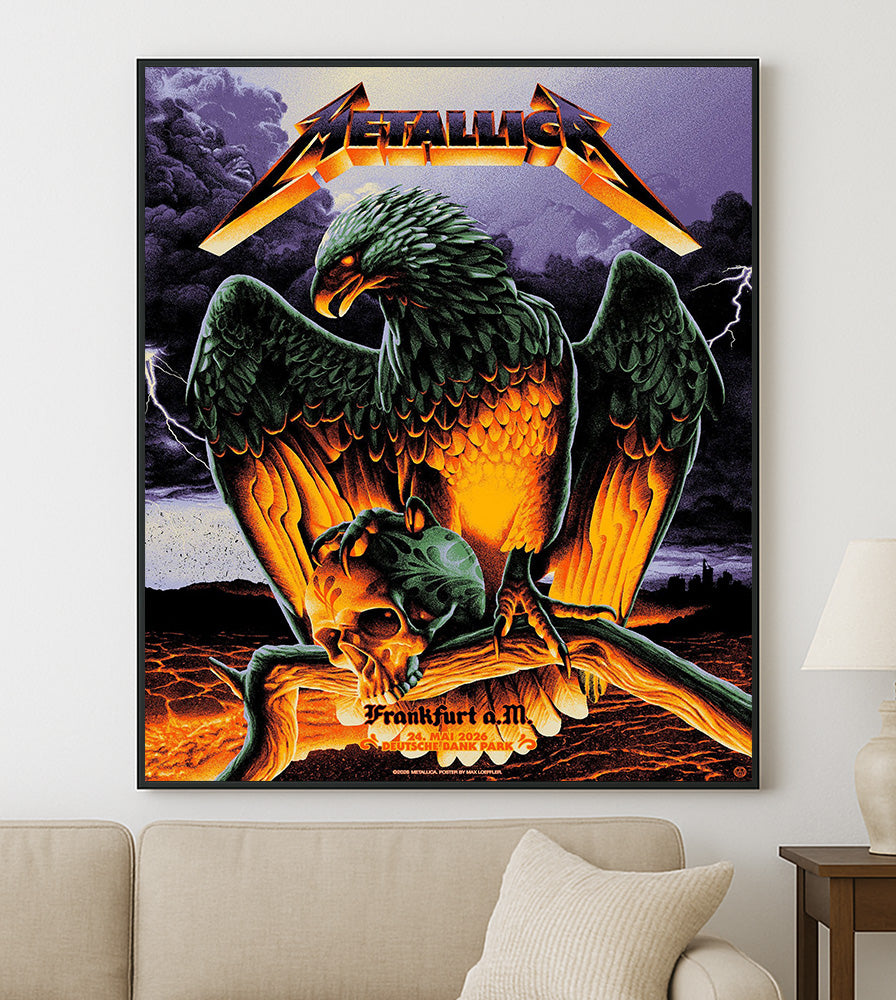 Metallica M72 World Tour Frankfurt Germany May 24 2026 Deutsche Bank Park eagle skull poster canvas wall art