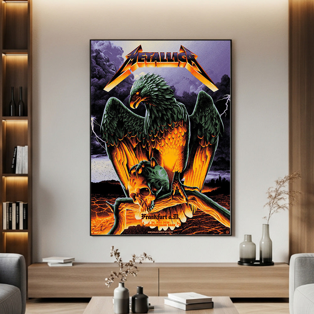 Metallica M72 World Tour Frankfurt Germany May 24 2026 Deutsche Bank Park eagle skull poster canvas wall art