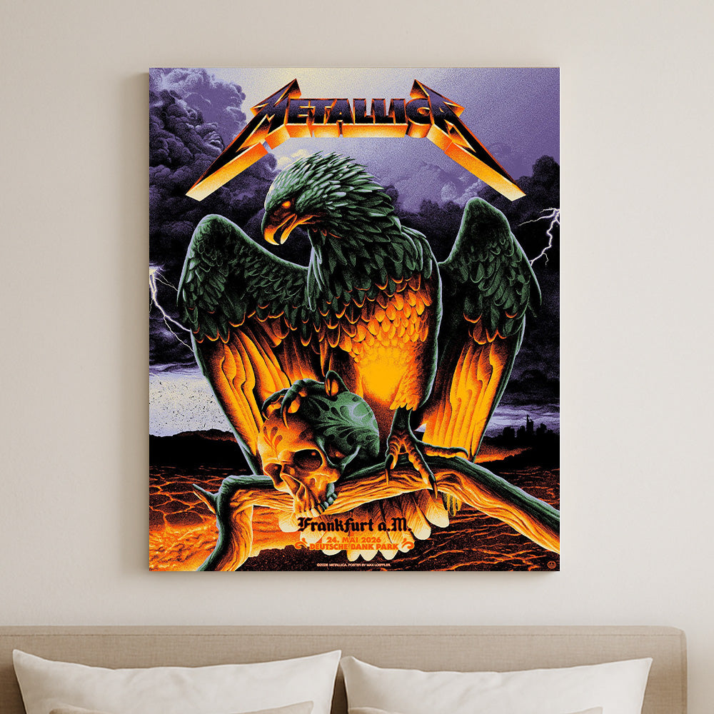 Metallica M72 World Tour Frankfurt Germany May 24 2026 Deutsche Bank Park eagle skull poster canvas wall art