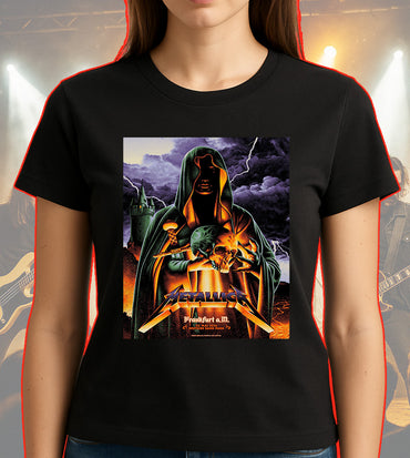 Metallica M72 World Tour Frankfurt Germany May 24 2026 Deutsche Bank Park hooded skull black graphic T-shirt