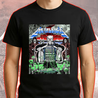Metallica M72 World Tour Zurich Switzerland May 27 2026 Stadion Letzigrund electric skeleton black graphic T-shirt