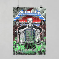 Metallica M72 World Tour Zurich Switzerland May 27 2026 Stadion Letzigrund electric skeleton poster canvas wall art