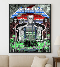 Metallica M72 World Tour Zurich Switzerland May 27 2026 Stadion Letzigrund electric skeleton poster canvas wall art