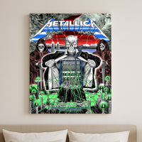 Metallica M72 World Tour Zurich Switzerland May 27 2026 Stadion Letzigrund electric skeleton poster canvas wall art