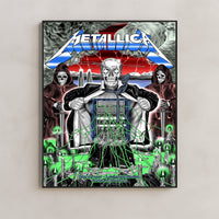 Metallica M72 World Tour Zurich Switzerland May 27 2026 Stadion Letzigrund electric skeleton poster canvas wall art