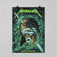 Metallica M72 World Tour Zurich Switzerland May 27 2026 Stadion Letzigrund mummy sword poster canvas wall art