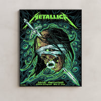 Metallica M72 World Tour Zurich Switzerland May 27 2026 Stadion Letzigrund mummy sword poster canvas wall art