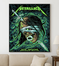 Metallica M72 World Tour Zurich Switzerland May 27 2026 Stadion Letzigrund mummy sword poster canvas wall art