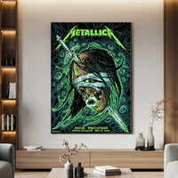 Metallica M72 World Tour Zurich Switzerland May 27 2026 Stadion Letzigrund mummy sword poster canvas wall art
