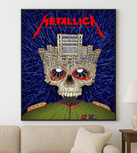 Metallica M72 World Tour Bucharest Romania May 13 2026 Arena Nationala skull poster canvas wall art