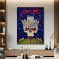 Metallica M72 World Tour Bucharest Romania May 13 2026 Arena Nationala skull poster canvas wall art