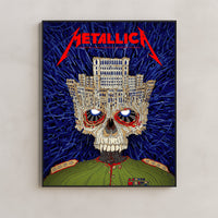 Metallica M72 World Tour Bucharest Romania May 13 2026 Arena Nationala skull poster canvas wall art