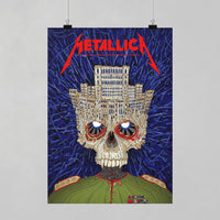 Metallica M72 World Tour Bucharest Romania May 13 2026 Arena Nationala skull poster canvas wall art
