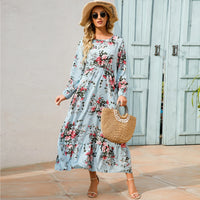 Bohemian Floral Chiffon Maxi Dress