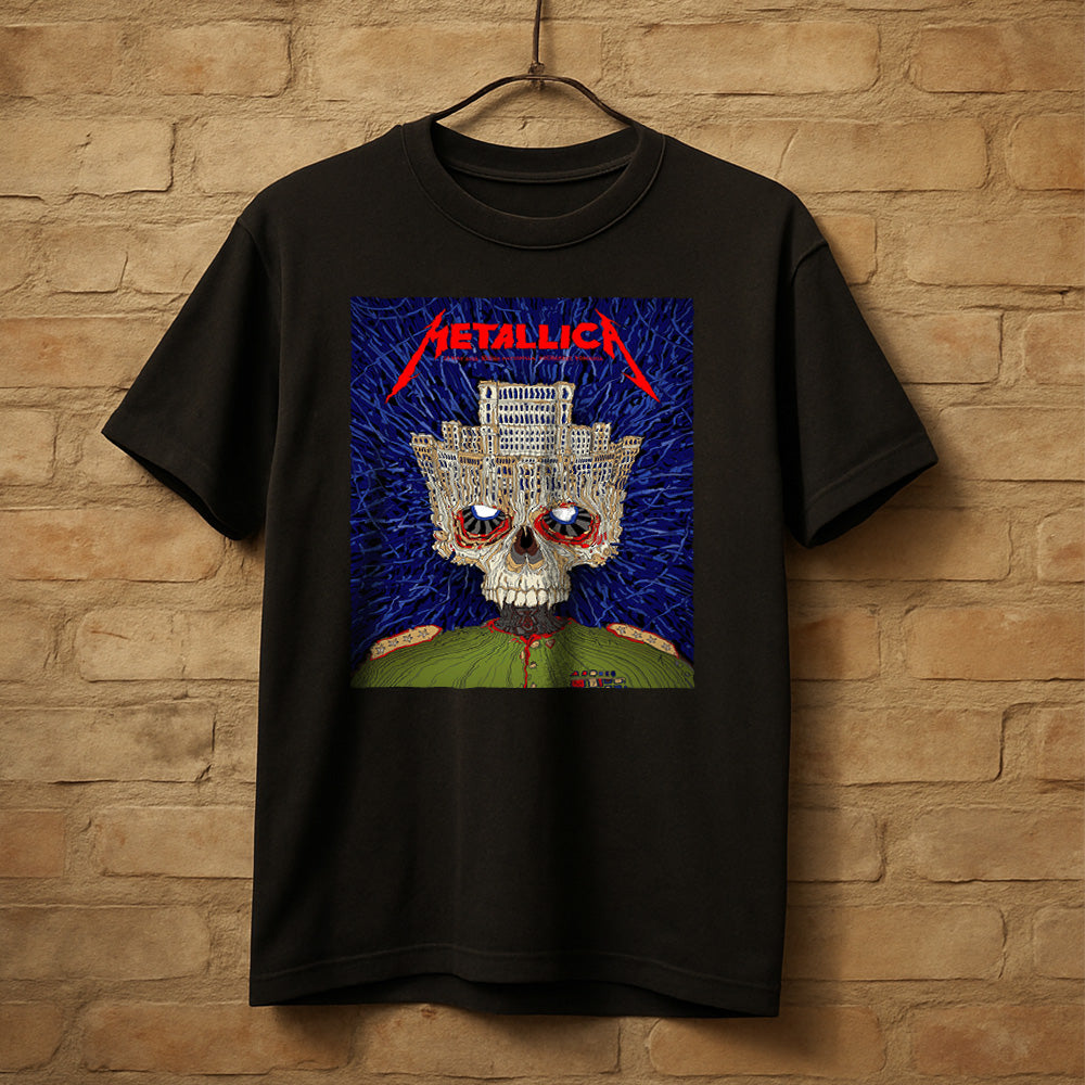 Metallica M72 World Tour Bucharest Romania May 13 2026 Arena Nationala skull black graphic T-shirt