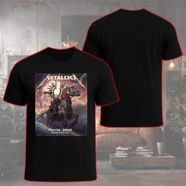 Metallica M72 World Tour Chorzow Poland May 19 2026 Stadion Slaski horseman black graphic T-shirt