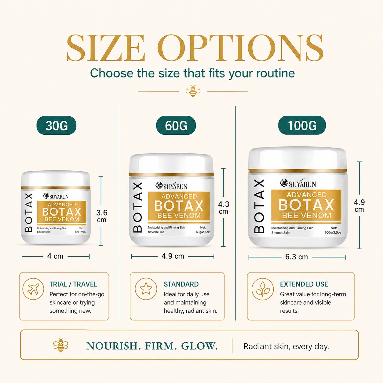 Bee Venom Firming Face Cream With Collagen & Hyaluronic Acid