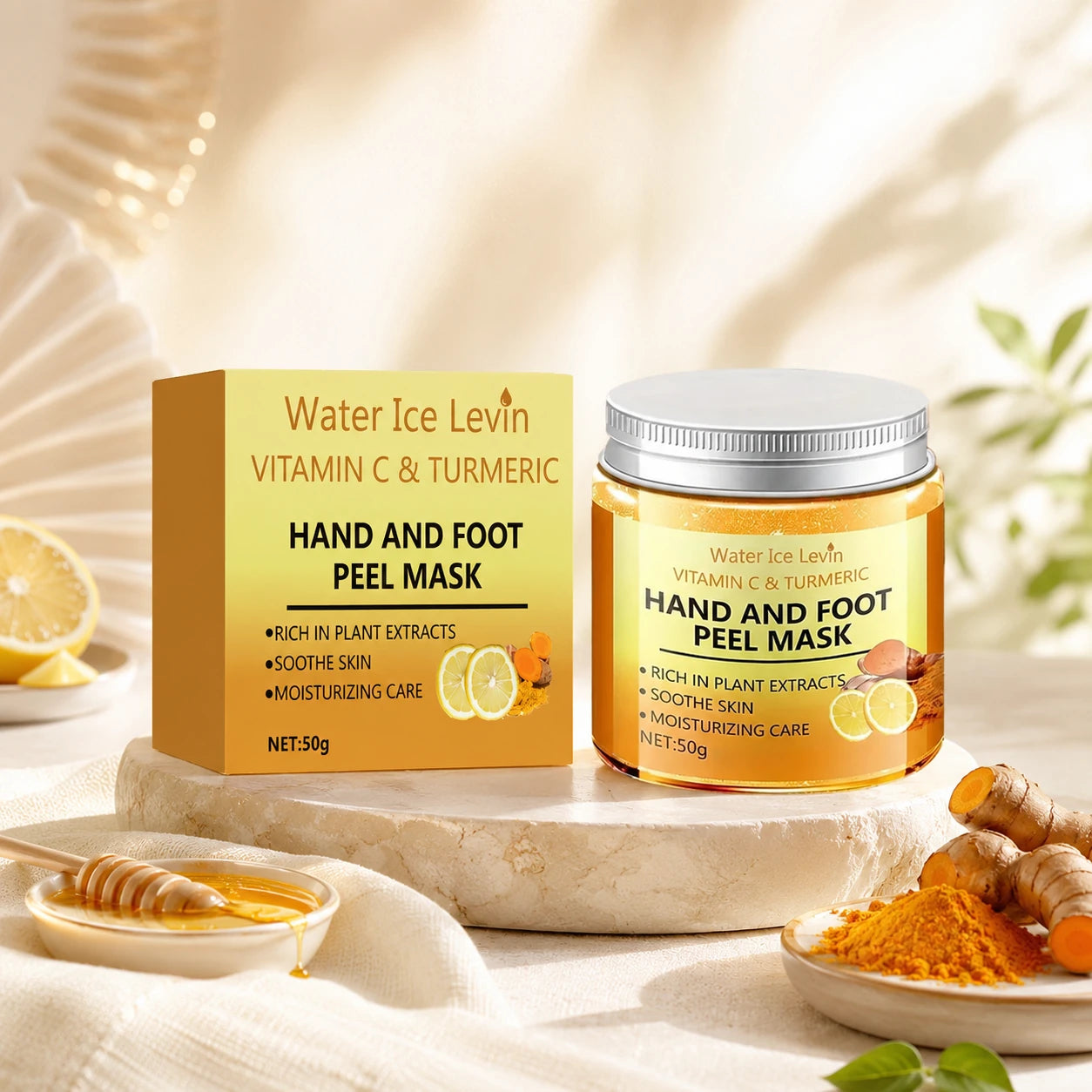 Vitamin C & Turmeric Hand & Foot Peel Mask For Dry Rough Skin