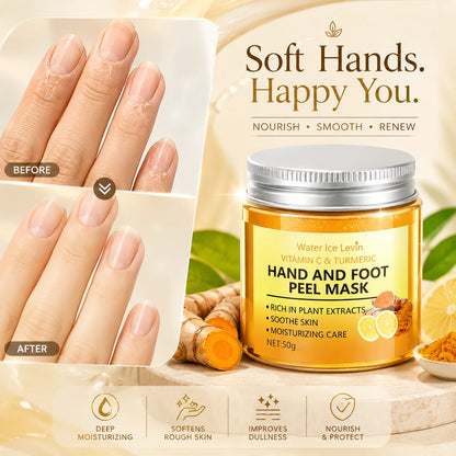 Vitamin C & Turmeric Hand & Foot Peel Mask For Dry Rough Skin