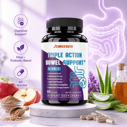 Jevya Gut Refresh Digestive Support Capsules With Psyllium, Magnesium & ACV