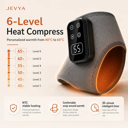 Jevya WarmRelief Electric Ankle & Foot Massager With Heat & Vibration