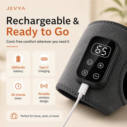 Jevya WarmRelief Electric Ankle & Foot Massager With Heat & Vibration