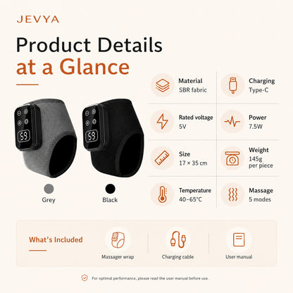 Jevya WarmRelief Electric Ankle & Foot Massager With Heat & Vibration