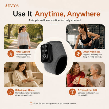 Jevya WarmRelief Electric Ankle & Foot Massager With Heat & Vibration