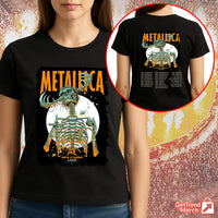 Metallica Concert Tour Load Era Until It Sleeps 2025 Skeleton Reaper Official Limited Edition Band T-Shirt - Get Trend Merch