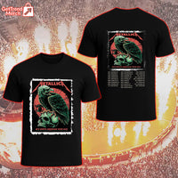 Metallica Concert Tour M72 North America Tour 2025 - Liberty Bell Skull Eagle Graphic Official Band T-Shirt - Get Trend Merch
