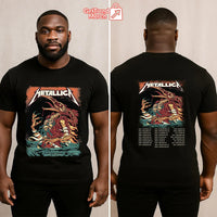 Metallica Concert Tour M72 World Tour May 7, 2025 Blacksburg, VA Firebeast Skullchain Official Band T-Shirt - Get Trend Merch