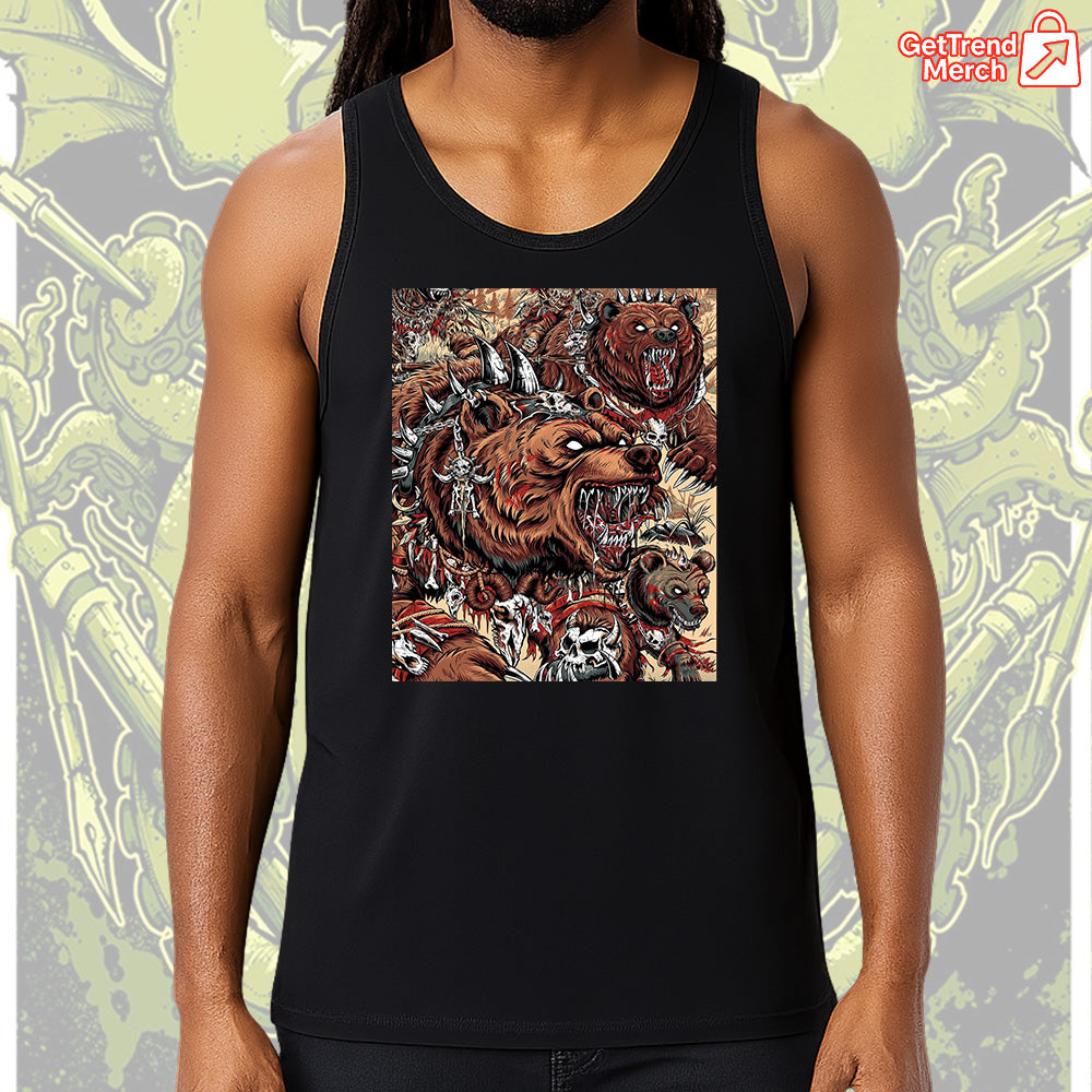 Metallica M72 Tour 2025 Denver Tank Top – Battle Grizzly Bear Graphic Shirt, June 27 2025 Empower Field Concert by JML2Art - Get Trend Merch
