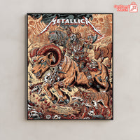 Metallica M72 World Tour – June 29, 2025 – Denver, CO – Empower Field at Mile High – Grizzly Bear War Setlist Poster Canvas Wall Art - Get Trend Merch