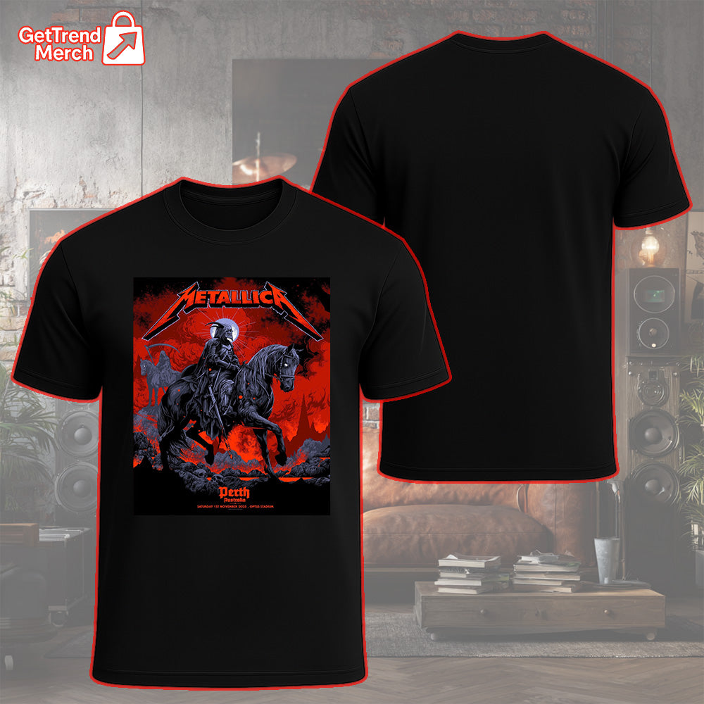 Metallica – Perth, Australia – Optus Stadium – Nov 1, 2025 Graphic T-Shirt

